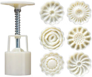 Stampo per biscotti a forma di torta al cielo con fiori, stampo per biscotti a forma di torta al cielo, pistone per biscotti DIY, set 1, 50g