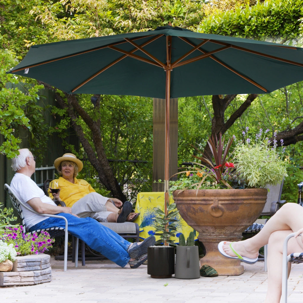 Ombrellone da Giardino ¨C Zephmum ¨C Verde 300x250 cm Legno