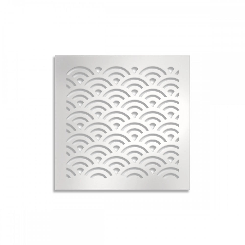 SUNNY - Pannello in PVC traforato - Parasole Misura: 48x48 cm, Colore: bianco