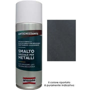 SMALTO SPRAY SPECIALE METALLO AREXONS - ANTICHIZZANTE GRIGIO FORGIA ML 400- 6 pezzi