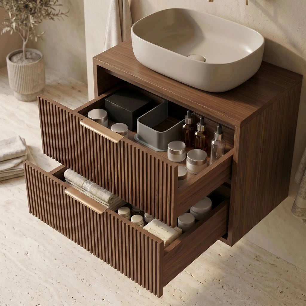 Mobile Bagno Sotto Lavabo Rea Mono 80cm Brown