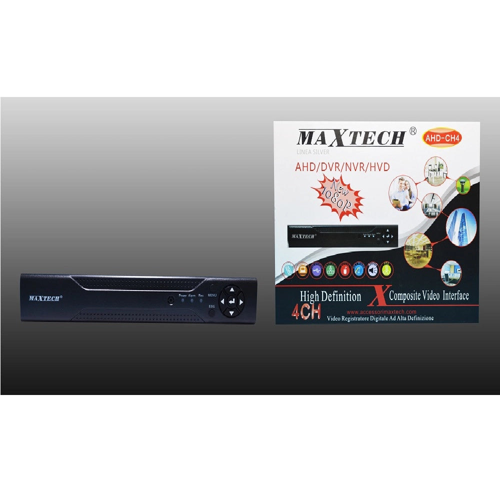 Trade Shop - Video Registratore Digitale Dvr / Ahd / Nvr / Hvd 4 Canali Maxtech Ahd-ch4 1080p -