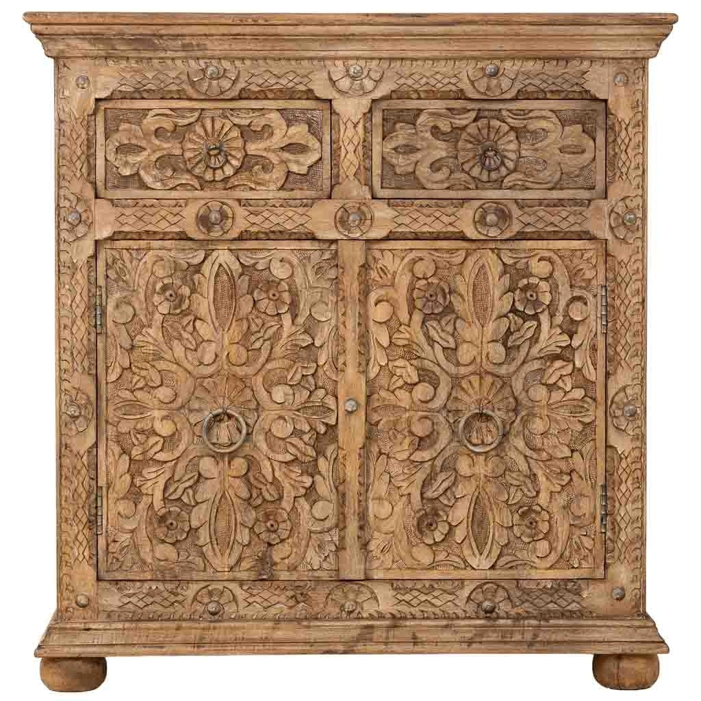 Aparador de madera marrón 90x40x90