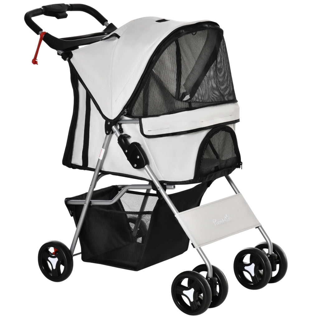 Carrello per cani pieghevole impermeabile ¨C zephmum ¨C 77x45x99,5 cm grigio