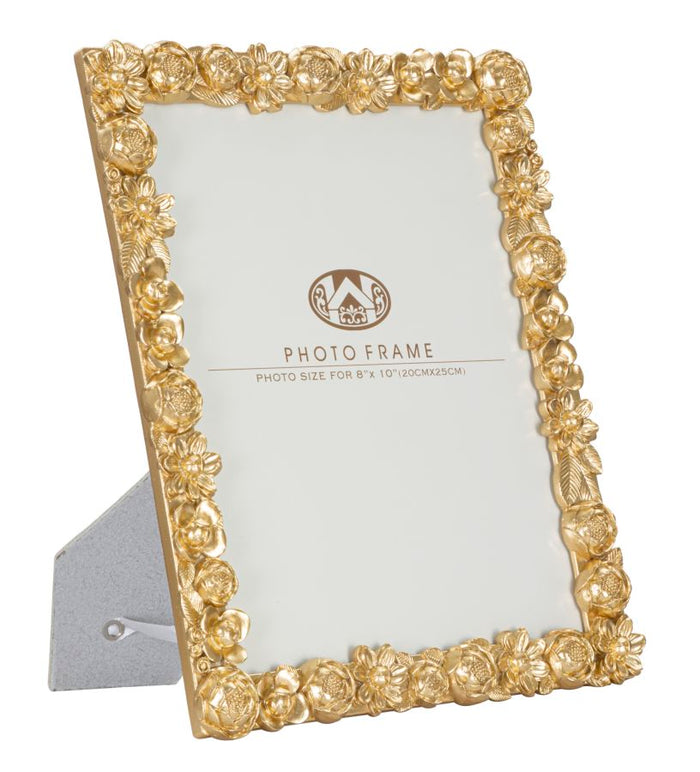 Cornice Mixy 24,5x2,3x29,5 cm in Poliresina e Vetro Oro