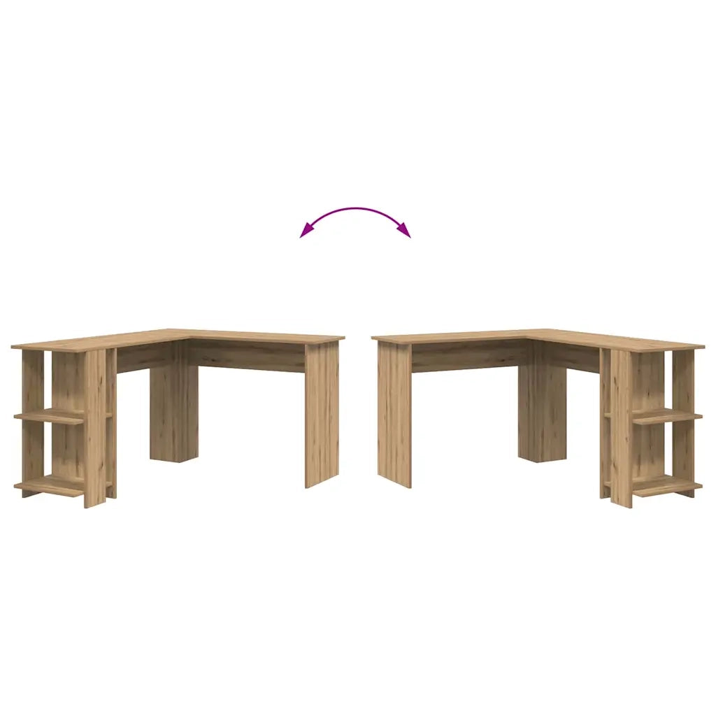 Scrivania ad angolo Rovere artigianale Legno ingegnerizzato 869561
