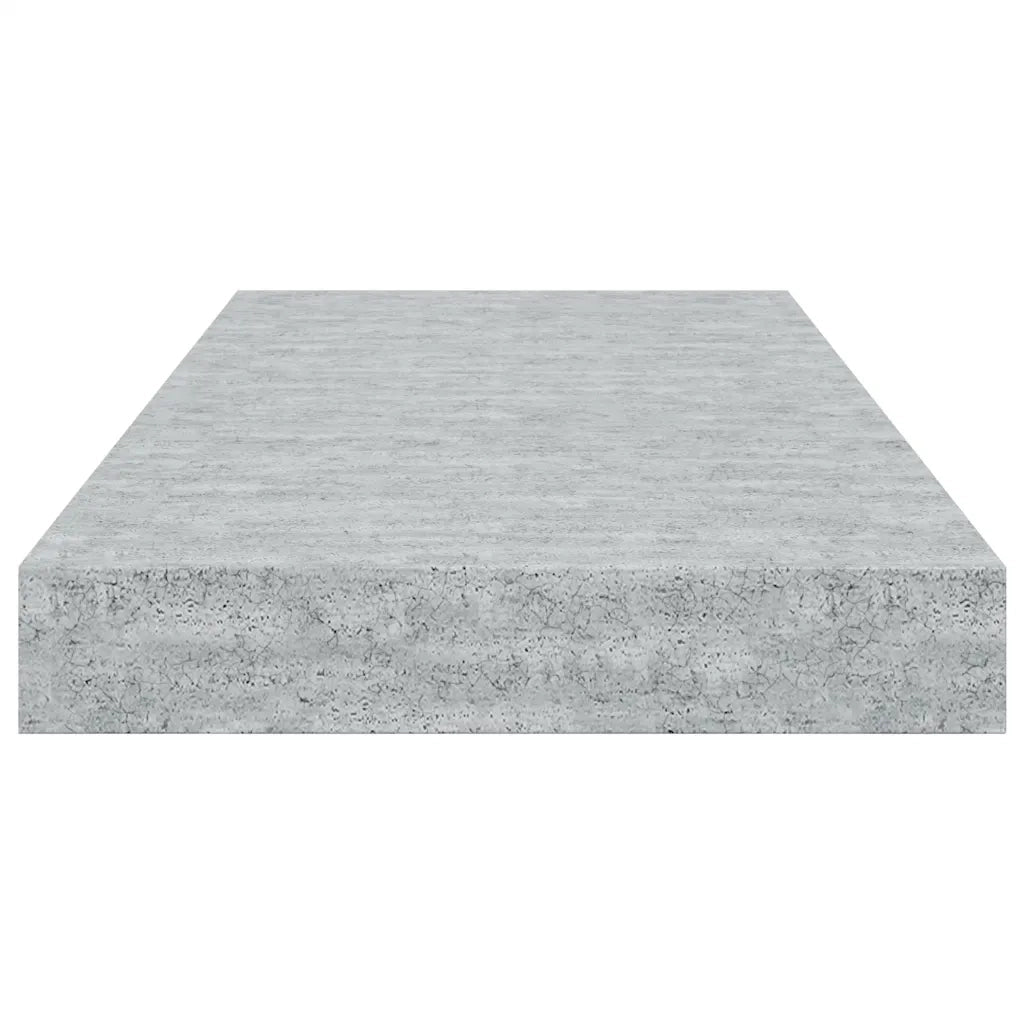 Scaffali a Parete 2 pz Grigio Cemento 50x23x3,8 cm in MDF 326595