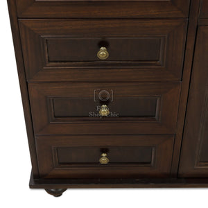 Mobile da bagno con specchiera e top in marmo - 120 cm