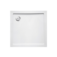 Piatto doccia 90x90 cm quadrato ribassato EASYFLAT resina H3.5 cm MONACO Bianco