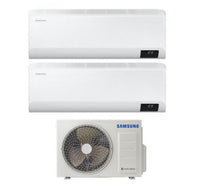 Climatizzatore Condizionatore Samsung Dual Split Inverter serie CEBU 12+12 con AJ050TXJ2KG R-32 Wi-Fi Integrato 12000+12000