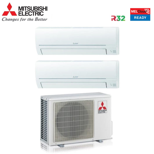 Condizionatore Mitsubishi Electric Dual Split Smart Hr 12+12 con MXZ-2HA50VF R-32 Wi-Fi Optional