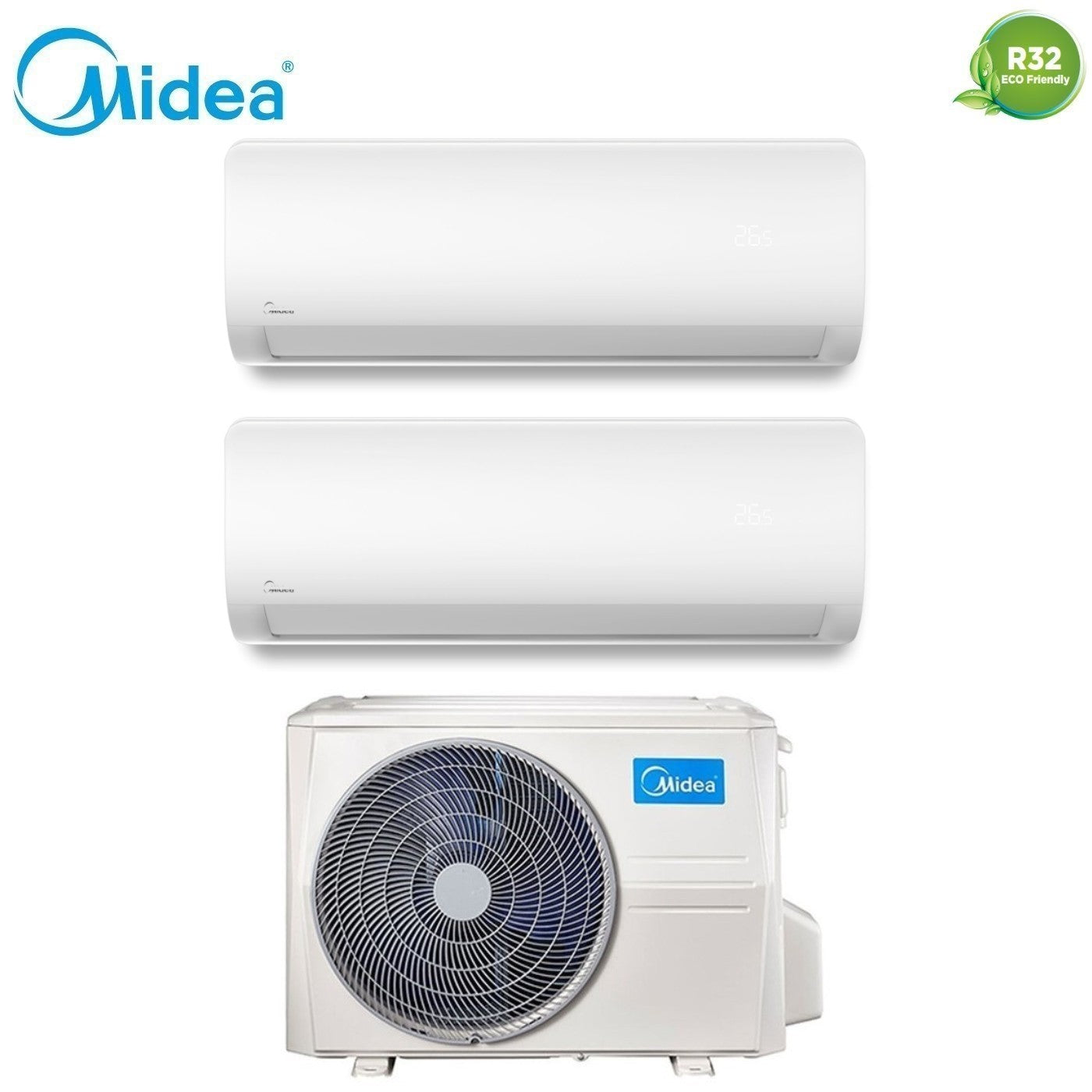 Condizionatore Dual Split Midea XTREME PRO GREEN 12+12 con M3OG-21HFN8-Q R-32 Wi-Fi integrato