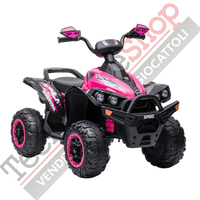 Quad Elettrico per Bambini Quad Medio Sport 12V-Rosa