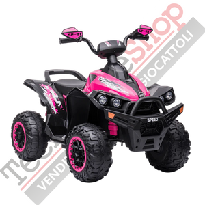 Quad Elettrico per Bambini Quad Medio Sport 12V-Rosa