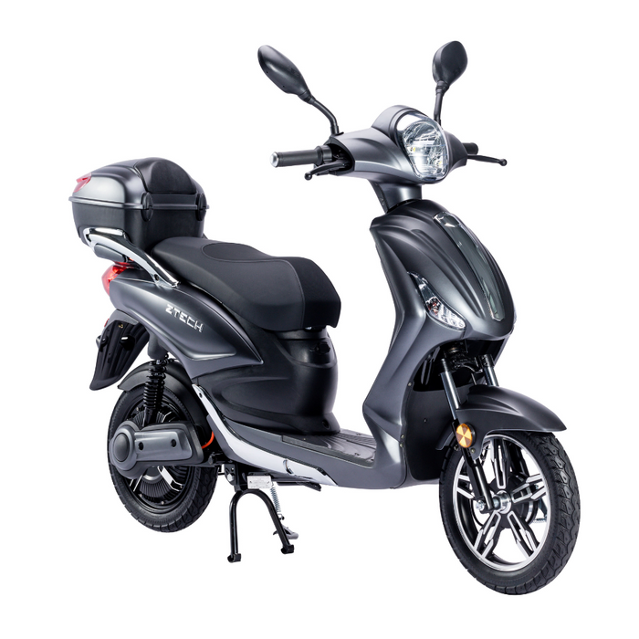 Bicicletta Elettrica Scooter Z-TECH ZT-09-E 250W 12 Ah 48V Batteria Piombo-Nero Opaco Matt