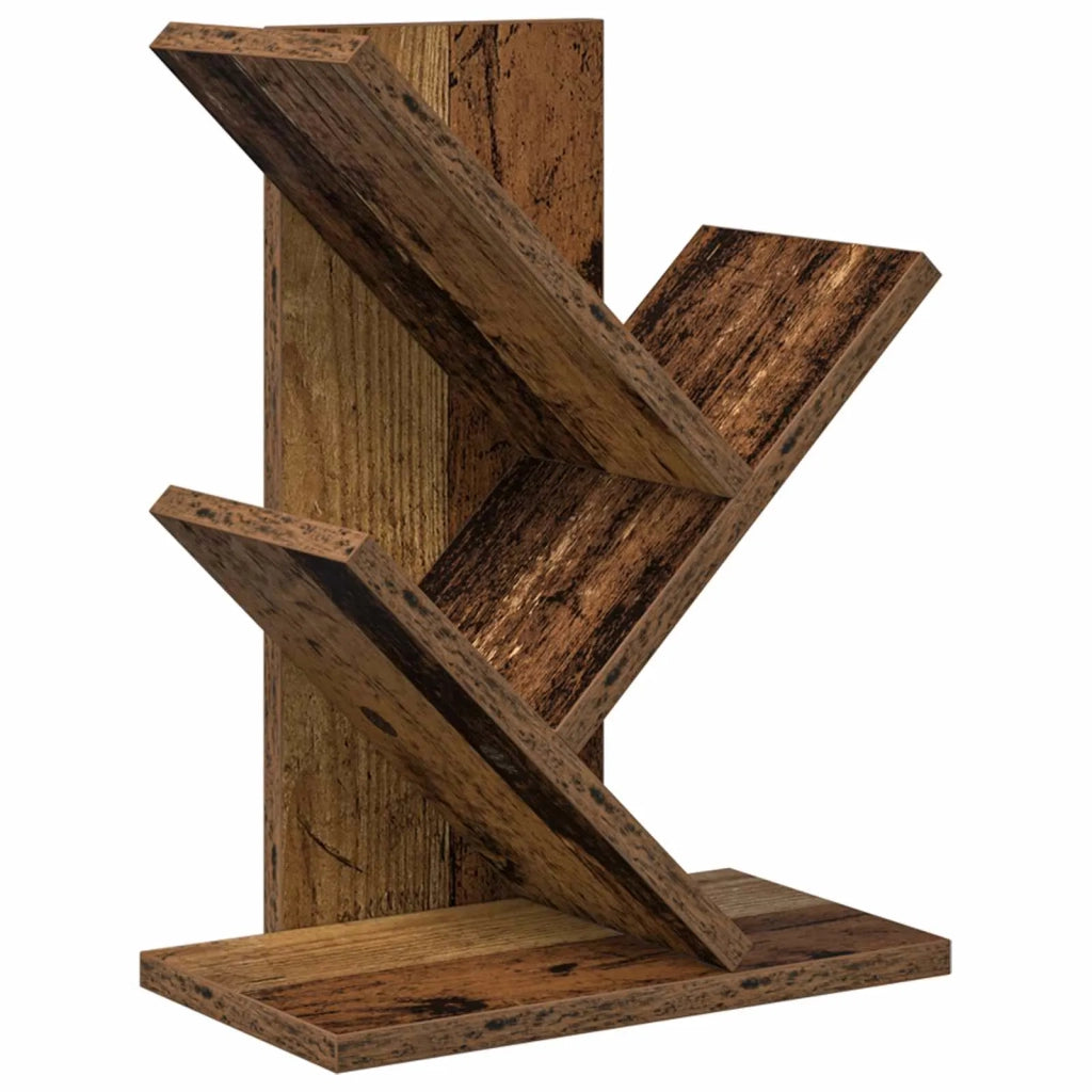 Scaffale per Libri a Forma di Albero 3 Strati 30 x 18 x 40 cm 8012354