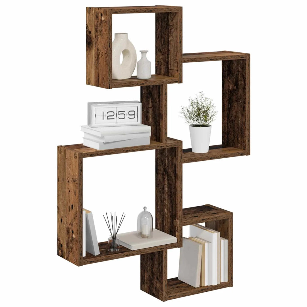 Mensole Cubo da Parete A parete Marrone 64 x 13,5 x 91,5 cm 8012130