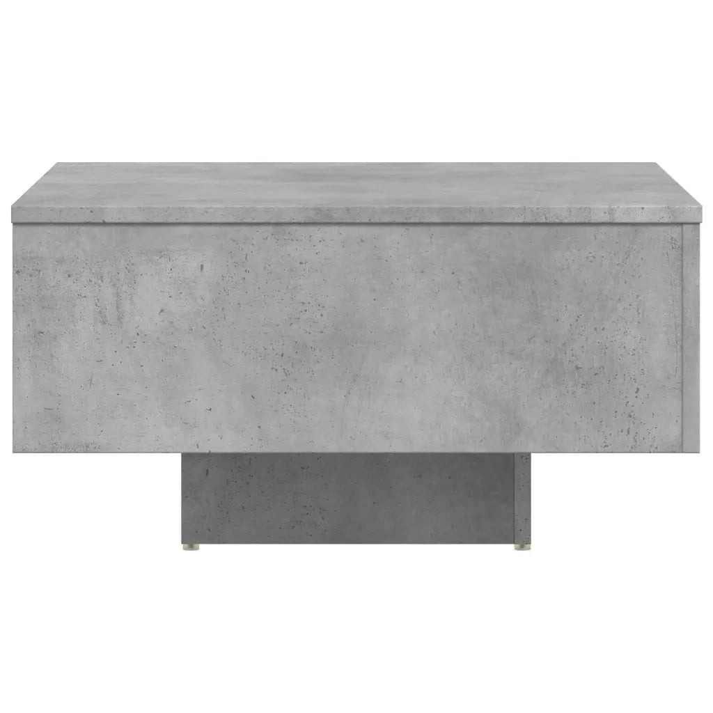 Tavolino da Salotto Grigio Cemento 60x60x31,5 Legno Multistrato 806889