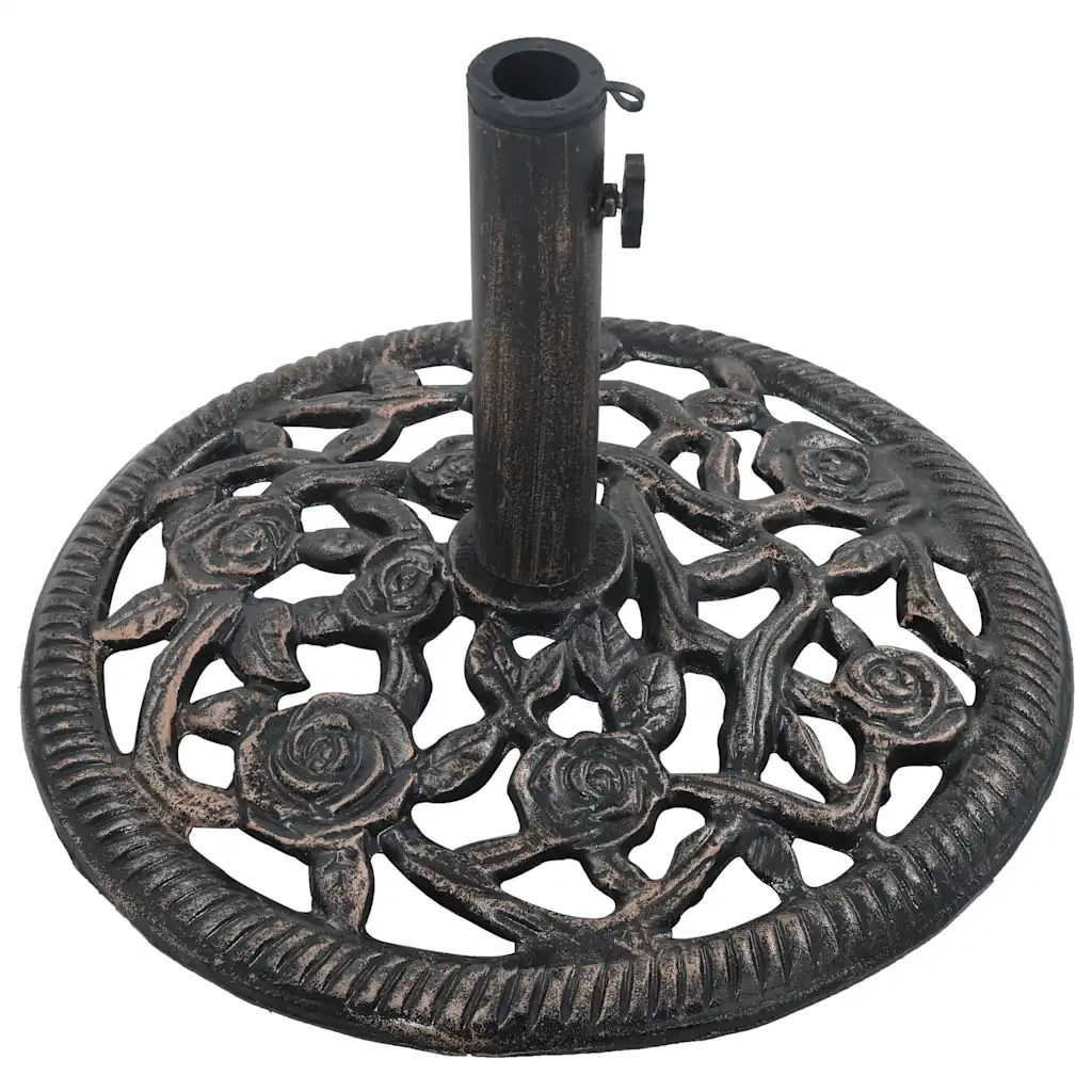 Base Ombrellone-Supporto per ombrellone Bronzo 12 kg 48 cm in Ghisa