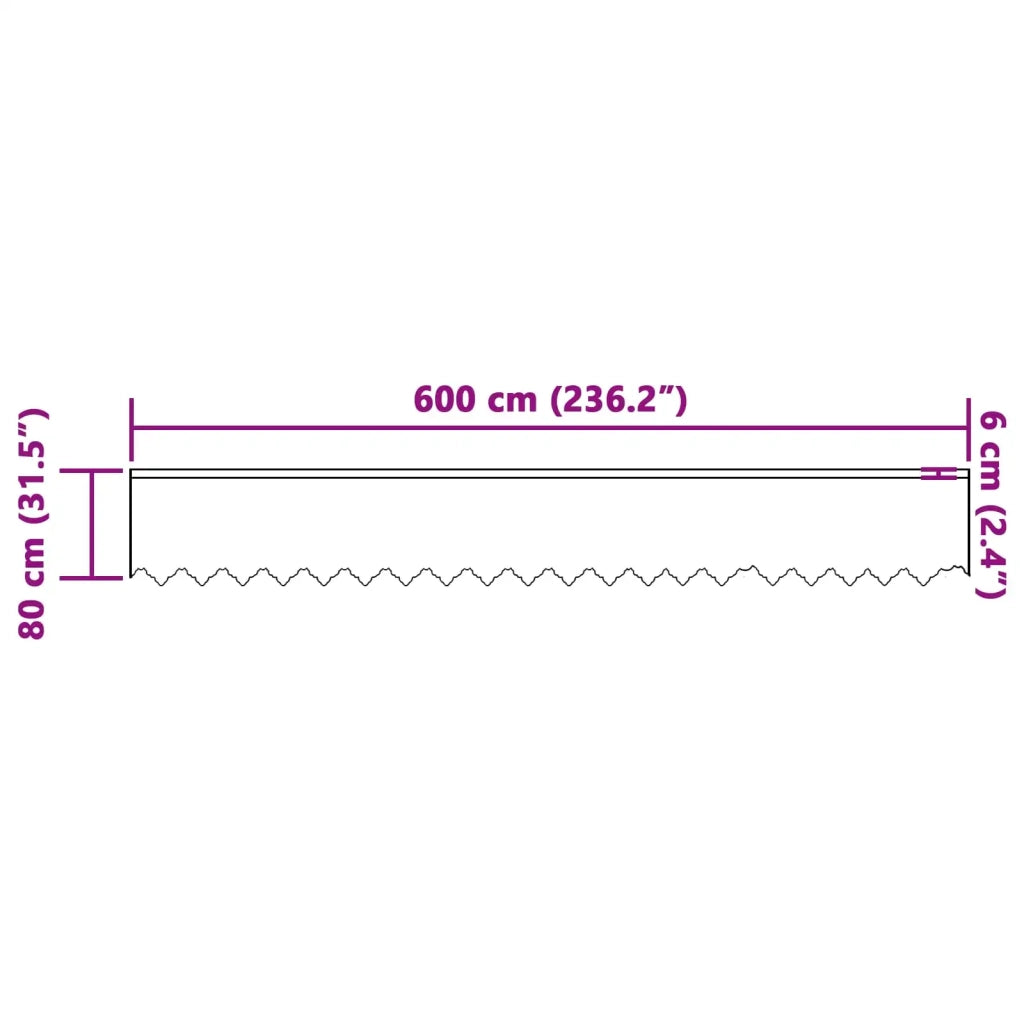 Tenda in Pizzo con tende Floreale Bianco 80 x 600 cm Poliestere 4107813