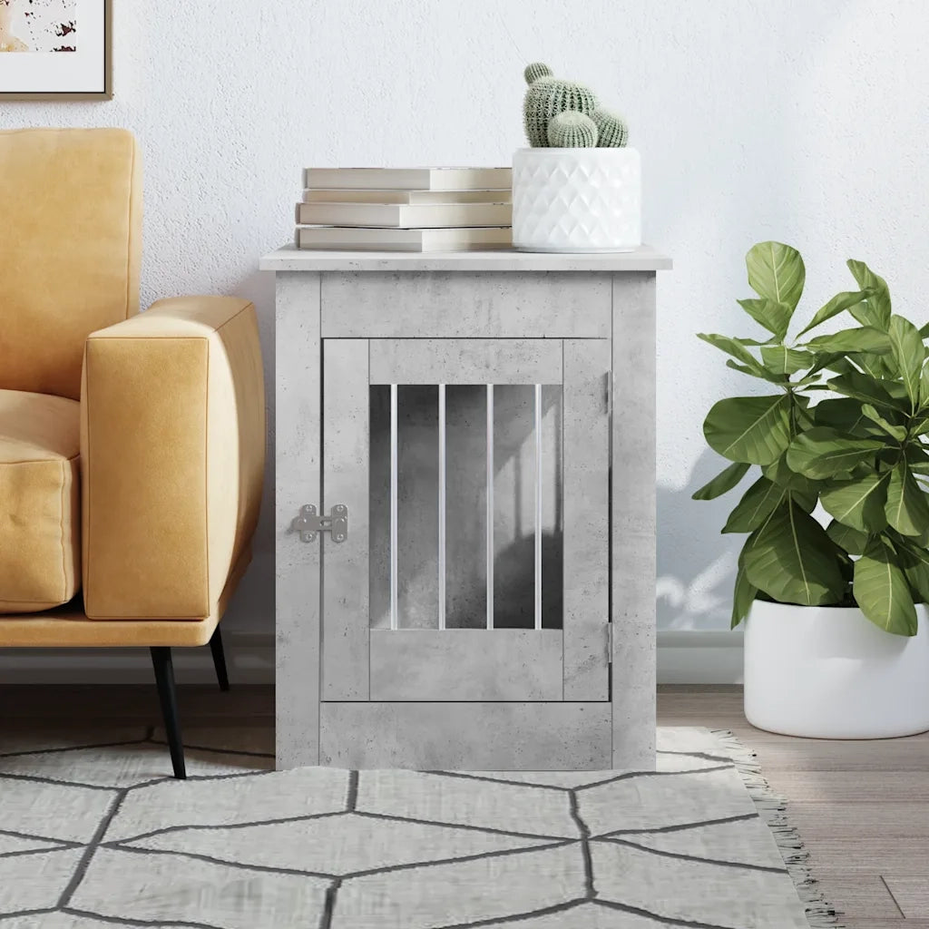 Gabbia Cani Arredamento Grigio Cemento 55x80x68cm Multistrato CFW9019577