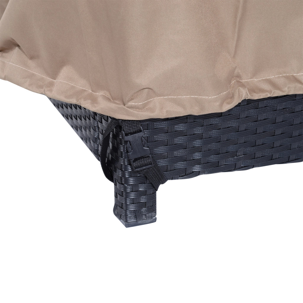 Copertura Protettiva per Banco da Giardino ¨C Zephmum ¨C Grigio 152x87x59/79cm