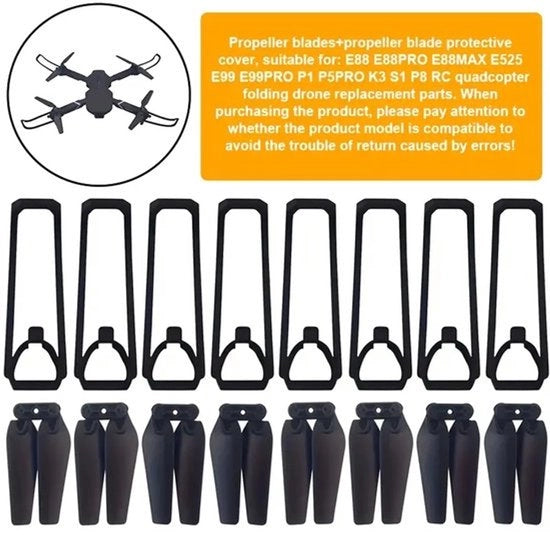 Accessori per drone DIY compatibili con E88 E99, drone pieghevole, accessori per drone, ala del drone, batteria, motore, protezione del drone.