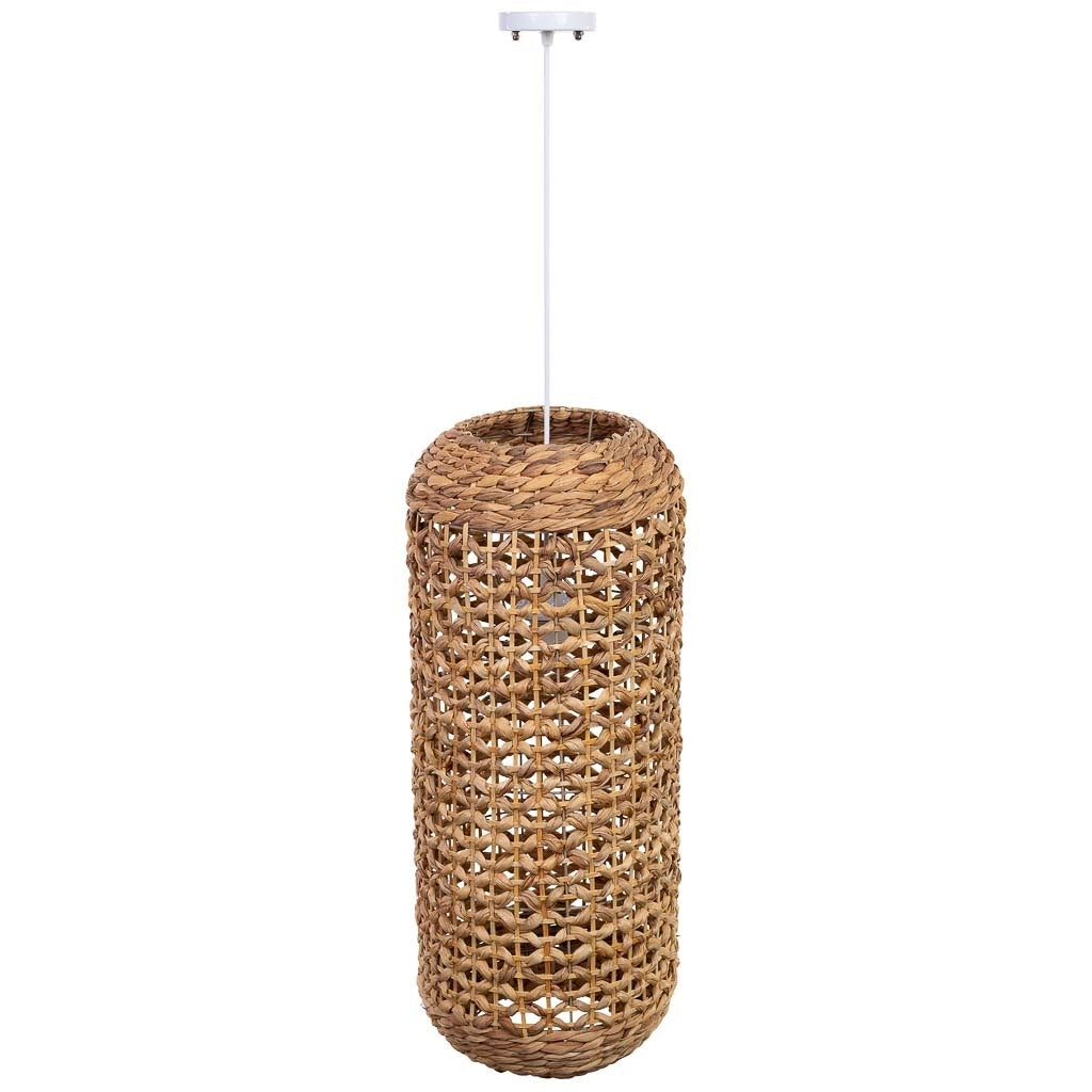 Lampada da soffitto in fibra di giacinto D29x70j cm