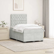 Letto box spring con materasso Grigio Chiaro 120 x 200 cm 3455078
