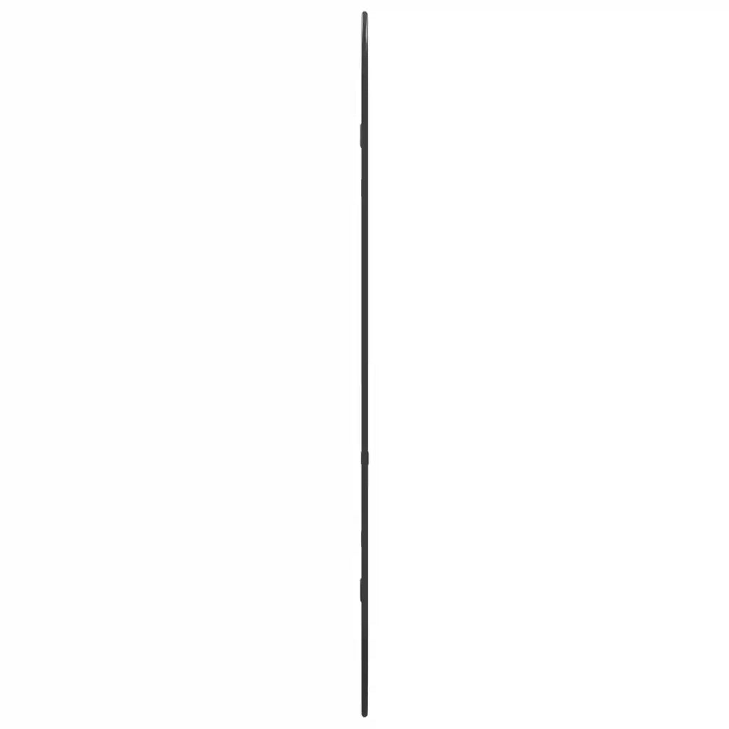Specchio da Parete Nero 90x40 cm Ovale 348207