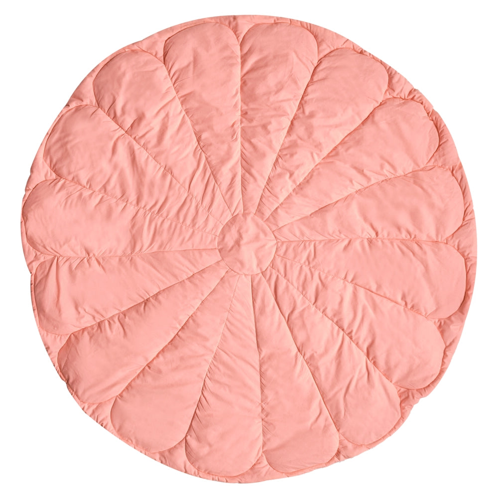 Tappeto per bambini Rosa Cotone Coperta a forma di fiore trapuntata 110 x 110 cm Asilo nido Bambini Accessorio per la cameretta