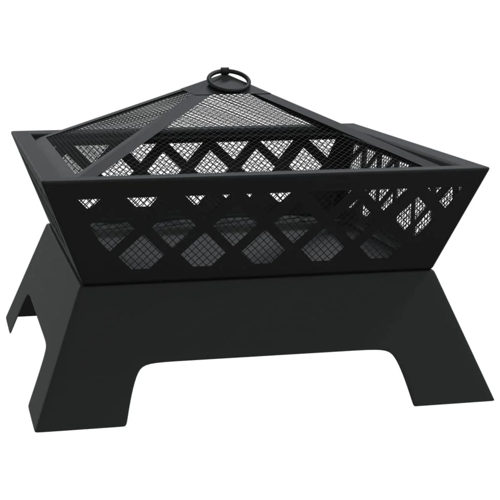 Braciere con attizzatoio 50 cm XXL acciaio 02_0006027