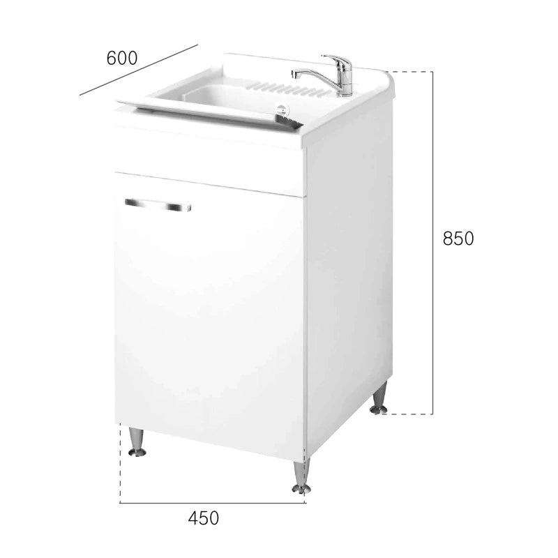 Lavatoio 45x60 a una anta - serie Classica