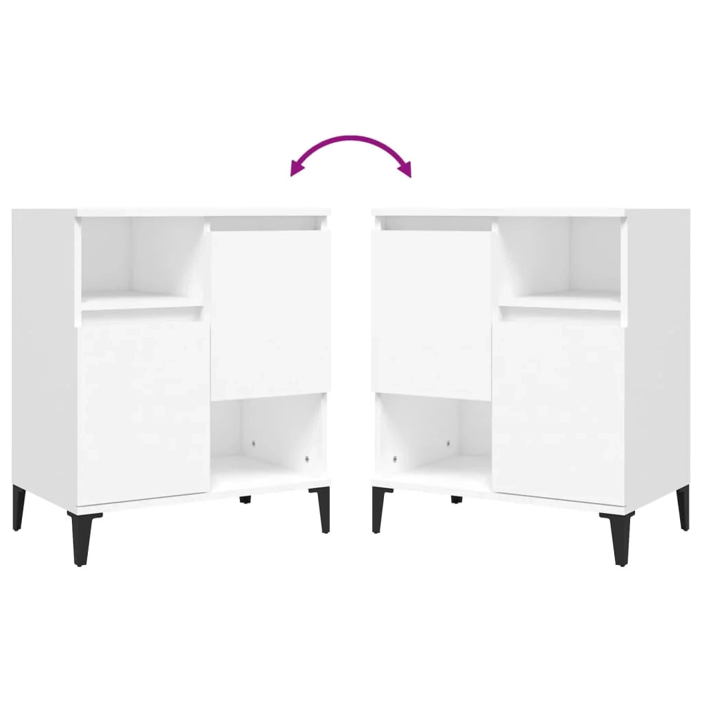 Buffet credenza cassettiera armadio mobile contenitore organizer per cucina soggiorno salotto 3 pezzi 60 x 35 x 70 cm legno ingegnerizzato bianco 02_0036990