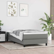 Materasso a Molle per Bambini Rigidità Media Grigio Scuro 80x160 cm in Tessuto 4016536