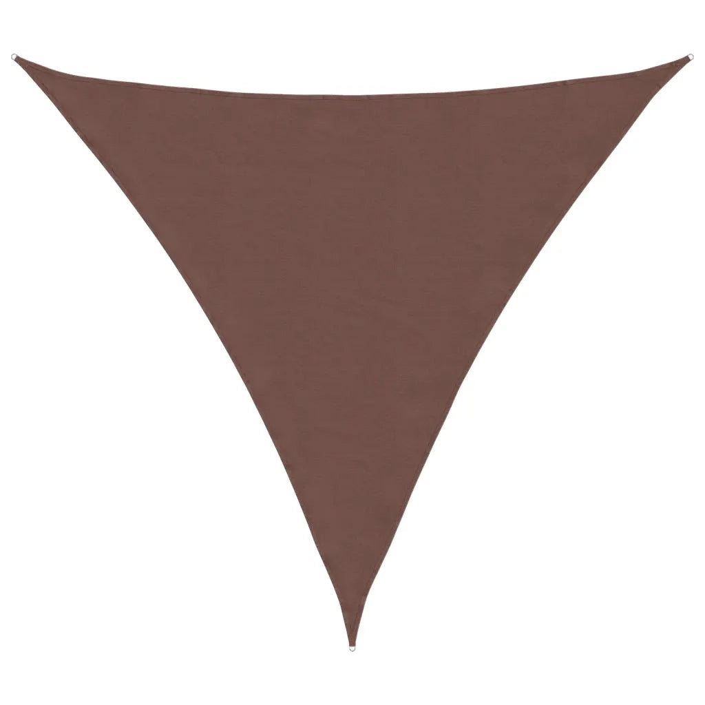 Parasole a vela | Telo Ombra | Vela da ombra Oxford Triangolare 3x3x3 m Marrone