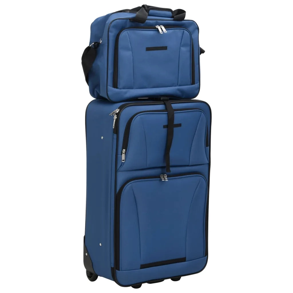 Set Valigie da Viaggio 5 pz Blu in Tessuto CFW1973527