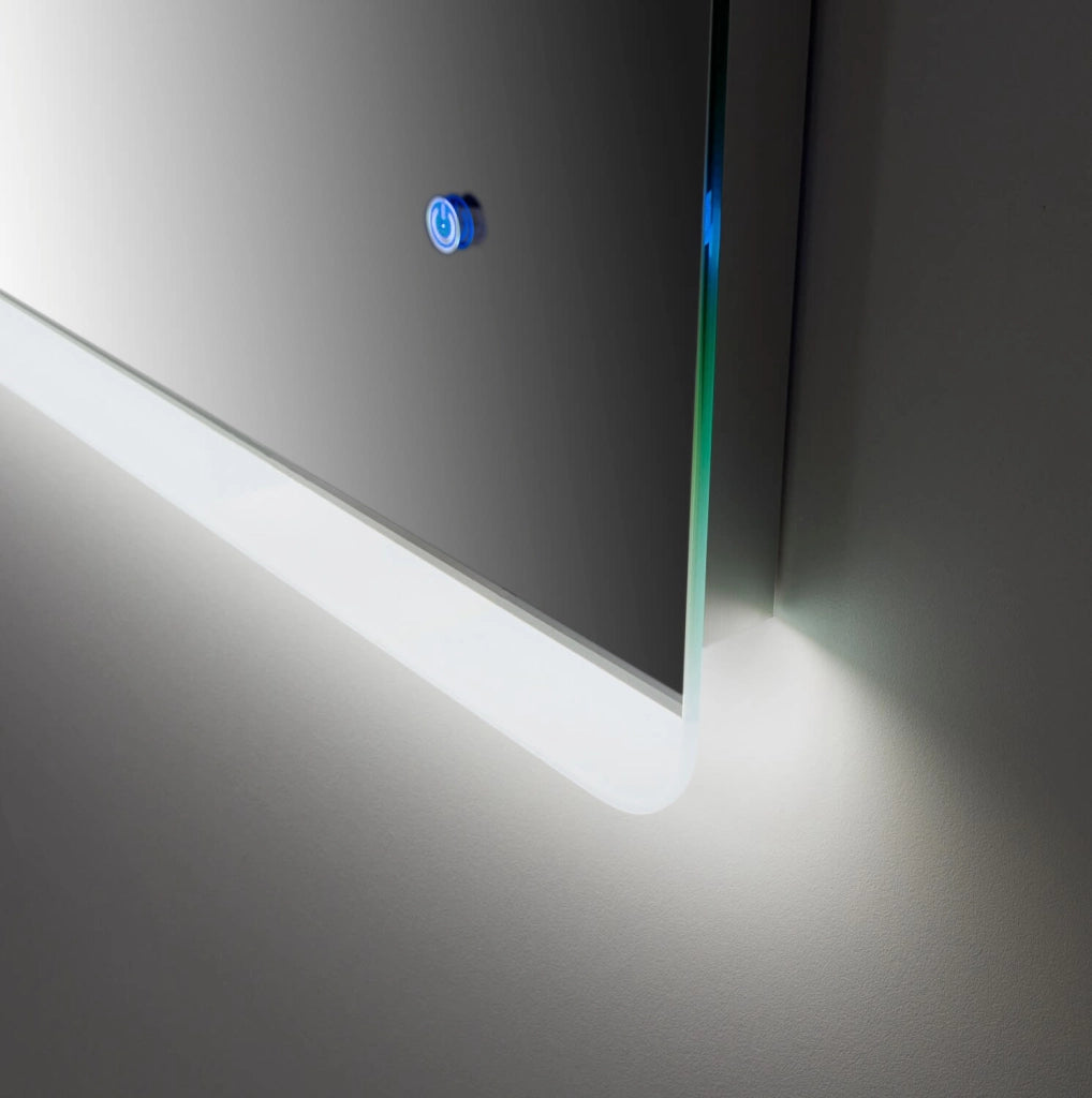 Specchio con Lampada a LED in 90x2,5x60cm TFT Rob Trasparente