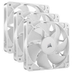 Confezione da 3 ventole PWM da 120 mm - CORSAIR - RS120 - Bianco