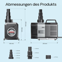 Pompa da laghetto CTP-16000 SuperECO 16000l/h 140W per circolazione e filtrazione acqua