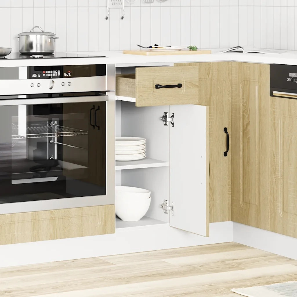 Base da Cucina Kalmar Rovere Sonoma in Legno Multistrato 853460