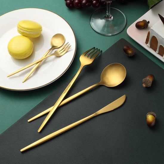Set di utensili, lustra specchi con acciaio inossidabile, resistente all'acqua del lavello / Salute e durata, 30 pezzi