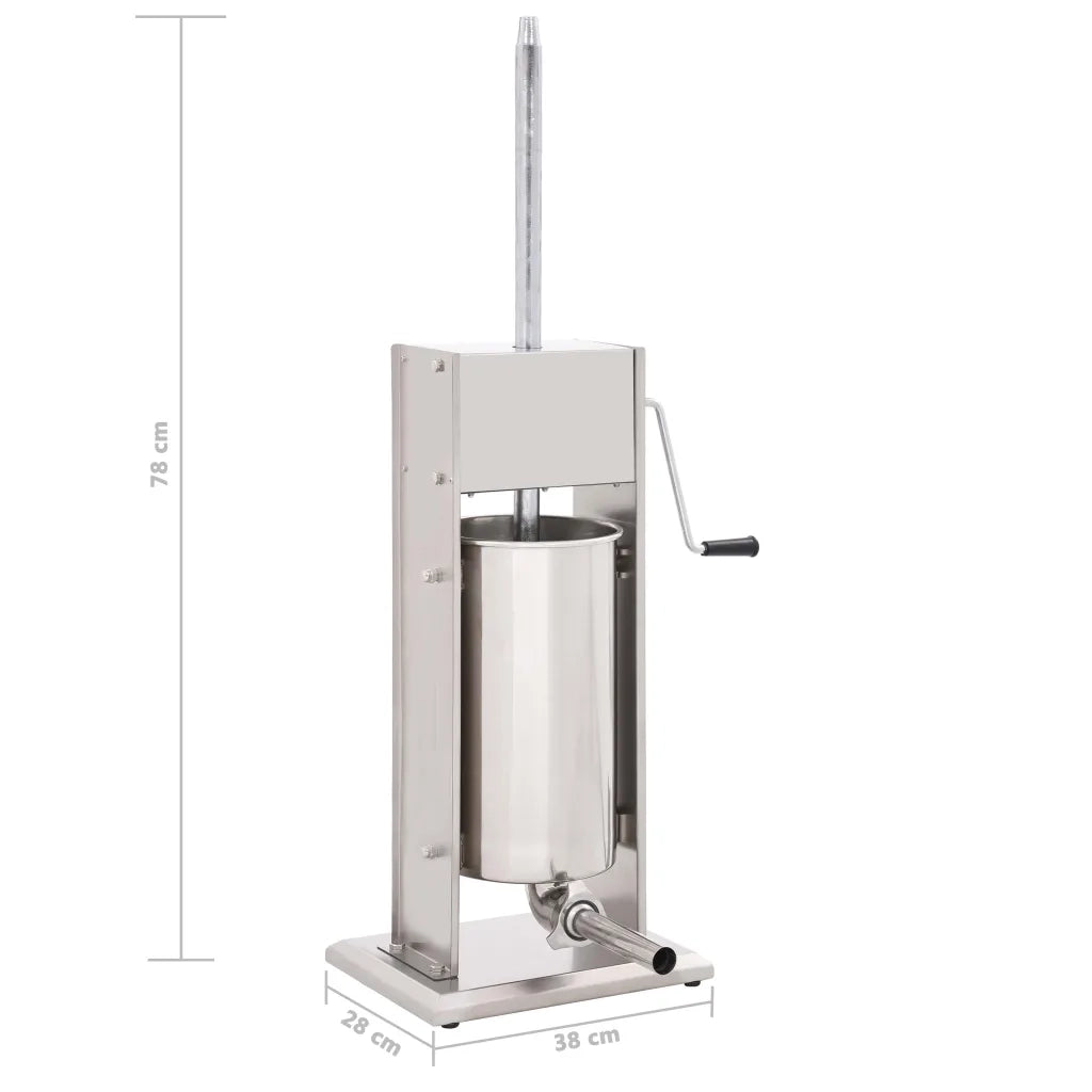Insaccatrice Manuale Argento 15 L in Acciaio Inossidabile 50965