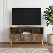 Mobile TV Rovere Fumo 102 x 34,5 x 50 cm Legno ingegnerizzato 894680
