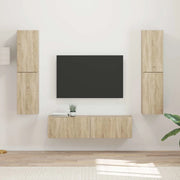 Set mobile TV 6 pcs Rovere Sonoma Legno multistrato