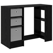 Scrivania | Tavolo da Ufficio Rovere Nero 100 x 40 x 75 cm Legno multistrato