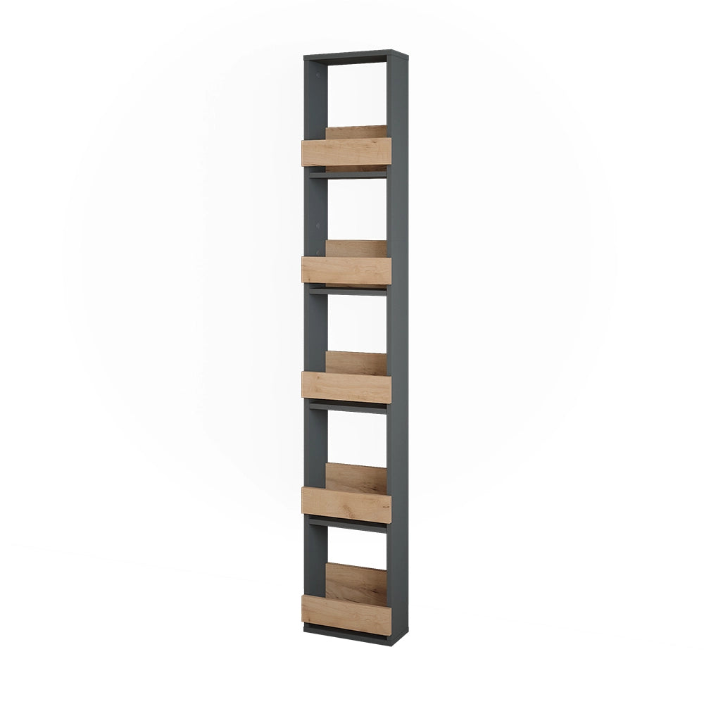 Vicco Portabicchieri da vino Quercia dorata/antracite 30 x 180 cm