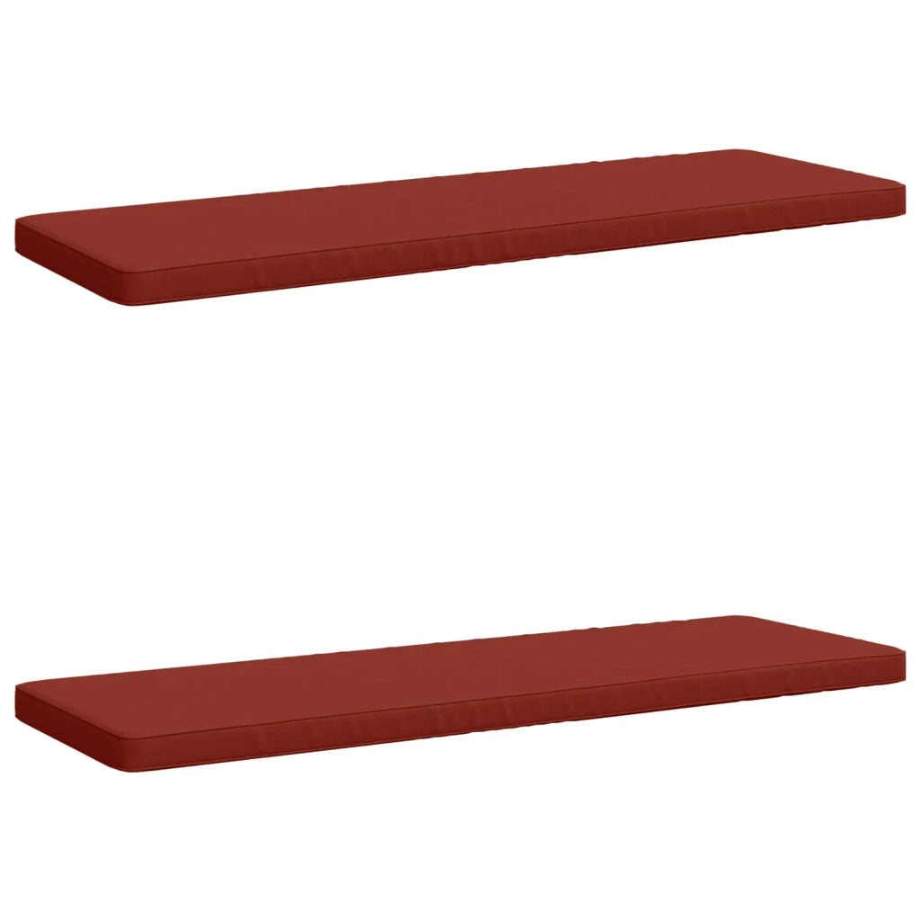Cuscini per Panchina a 2 Pezzi VUGHT 2 pz 100% Poliestere Rosso 951997