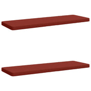 Cuscini per Panchina a 2 Pezzi VUGHT 2 pz 100% Poliestere Rosso 951997