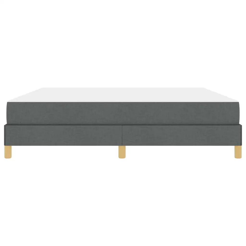 vidaXL Letto a molle Grigio scuro e Marrone 180 x 200 cm